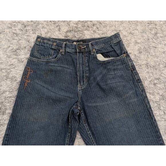 Sean John Denim Blue Baggy Jeans Size 30x32 Vintage Y2K 2000 Hip Hop - Picture 3 of 16